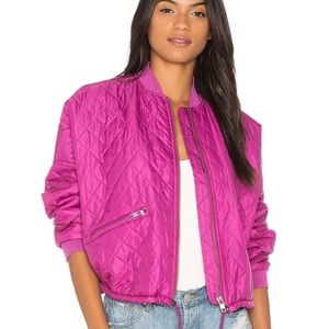Free People quilted dolman bomber jacket s